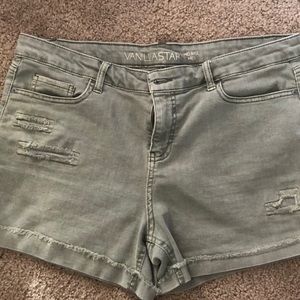 Mid Rise Jean Shorts